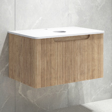 Mallari 750mm Wall Hung Single Vanity with Stone Countertop