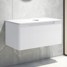 Mallari 900mm Wall Hung Single Vanity with Stone Countertop