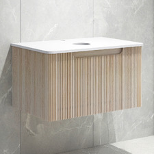 Mallari 750mm Wall Hung Single Vanity with Stone Countertop
