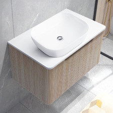 Mallari 750mm Wall Hung Single Vanity with 465mm Ceramic Basin