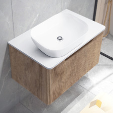 Mallari 750mm Wall Hung Single Vanity with 465mm Ceramic Basin