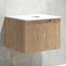 Mallari 600mm Wall Hung Single Vanity with Stone Countertop