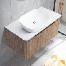 Mallari 900mm Wall Hung Single Vanity with 465mm Ceramic Basin