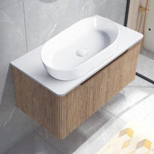 Mallari 900mm Wall Hung Single Vanity with 530mm Ceramic Basin