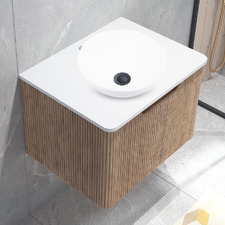 Mallari 600mm Wall Hung Single Vanity with 280mm Ceramic Basin