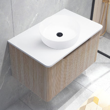Mallari 750mm Wall Hung Single Vanity with 350mm Ceramic Basin