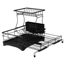 Basion 2 Tier Expandable Stainless Steel Dish Drying Rack