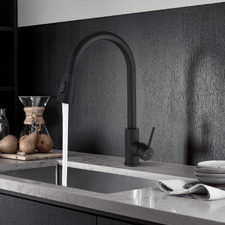 Rohan Flared Gooseneck Pull-Out Kitchen Sink Mixer