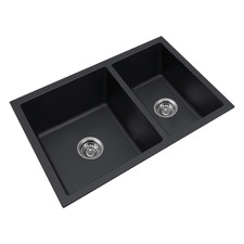 White Granite Double Kitchen Sink