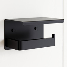 Nero Black Stainless Steel Toilet Paper Holder