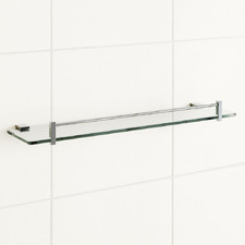 Chrome Gama Glass Shelf
