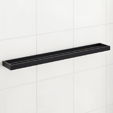 Omar Black Stainless Steel Double Towel Rail