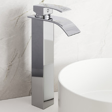 Polly Tall Chrome Waterfall Basin Mixer