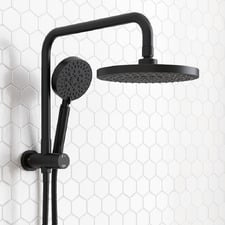 Euro 200mm 4 Function Short Twin Shower