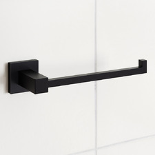 Nero 250mm Black Stainless Steel Hand Towel Holder