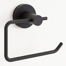 Euro Black Wall Mounted Pin Toilet Roll Holder