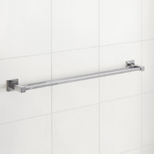 Ottimo 800mm Double Bar Wall Mounted Stainless Steel Towel Rail