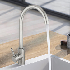 Maren Gooseneck Swivel Kitchen Sink Mixer