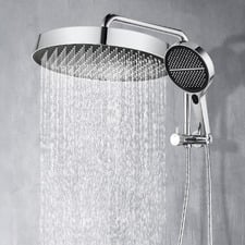 Tallara 325mm Gooseneck Short Twin Shower with Diverter
