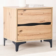 Luca 2 Drawer Bedside Table