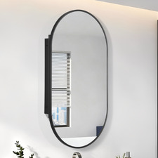 Madrid 508mm Pill Mirrored Shaving Cabinet