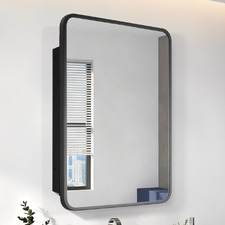Madrid 420mm Rectangular Mirrored Shaving Cabinet