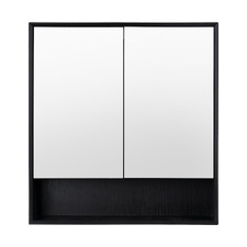 Crovyn 750mm Mirrored Shaving Cabinet with Open Shelf