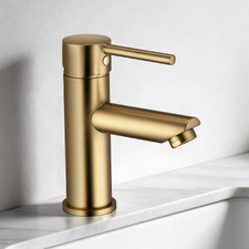 Solander Gold Pin Lever Basin Mixer