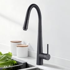 Euro Round Fluted Pull Out Kitchen Sink Mixer