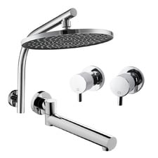 Koora 255mm Swivel Shower & Tapware Package
