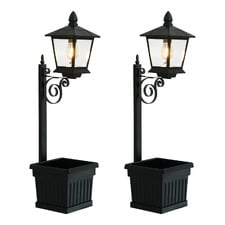 Zander Solar Lamp Post Lights (Set of 2)