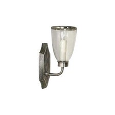 Westbrook Hurricane Wall Sconce in Shiny Nickel