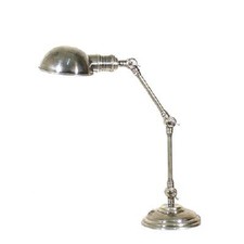 Stamford Adjustable Desk Lamp in Antique Silver