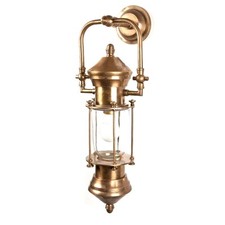 Lisbon Ship Lantern in Antique Brass
