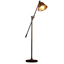 Winslow Antique Brass Tiltable Floor Lamp