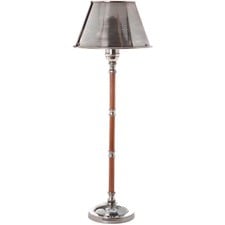 Delaware Antique Silver Timber Table Lamp