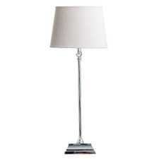 44cm Shiny Nickel Adem Table Lamp Base