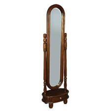 Felicity Mahogany Wood Standing Mirror