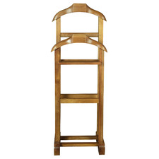 Humphrey Mahogany Wood Double Valet Stand