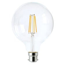 Vale B22 Round 6W Dimmable LED Filament Bulb
