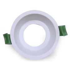 Architectural White 75mm Cut Out Low Glare Downlight Frame