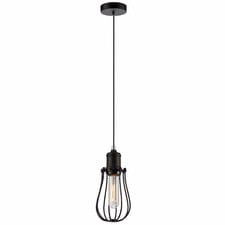 Band Black Iron Pear Pendant Light