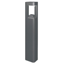 Grey Square LED Aluminium Bollard