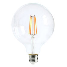 Valmont E27 Round 8W Dimmable LED Filament Bulb