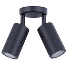 Lustro GU10 Aluminium Adjustable Double Exterior Spotlight