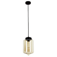 Mason Capsule Steel & Glass Pendant