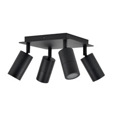 GU10 4 Light Square Outdoor Spotlight