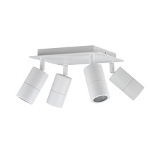 GU10 4 Light Square Outdoor Spotlight