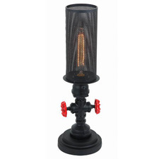 Black Veneto Iron Table Lamp