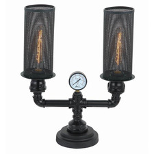 Black Veneto 2 Light Iron Table Lamp